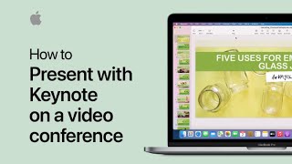 How to present with Keynote on a video conference on your Mac  Apple Support [upl. by Dowling]