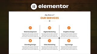 How to Design a Creative Responsive Services Section using Elementor [upl. by Akilak]