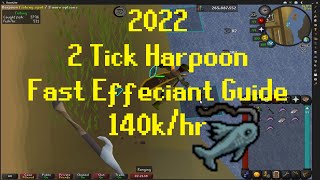 2022 2 Tick Harpoon Fishing Guide OSRS [upl. by Edme284]