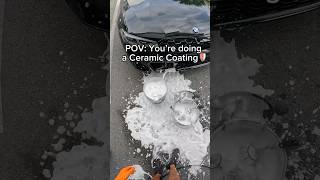 Come do a Ceramic Coating with me🫡🚀 cardetailing ceramicoating amic [upl. by Agace]