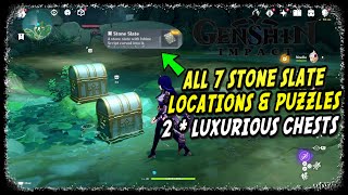 Where to Use Stone Slates Tsurumi Island Genshin Impact [upl. by Aicala]