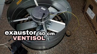 Exaustor 40 cm ventisol unboxing [upl. by Baalbeer444]