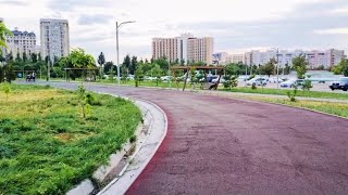 4k 🇰🇬 Bishkek evening walking tour  beautiful Adinay park  Bishkek travel  Kyrgyzstan city tour [upl. by Esma]