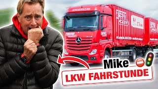 Erste Fahrstunde LKW mit Mike Fischer 🚚💨  Fischer Academy  Die Fahrschule [upl. by Gnat]