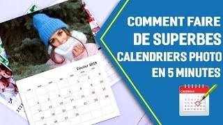 📅 Comment faire un calendrier photo mural  Un design pro en 5 minutes [upl. by Wetzel]