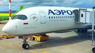 Airbus A350900 Перелёт Москва  Владивосток ак quotАэрофлотquot [upl. by Imac]