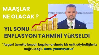 Maaşlar Ne Olacak  Enflasyon Tahmini Yükseldi  8 Kasım 2024 [upl. by Bainter]