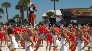 Aubie conducts the Auburn Band Outback Bowl Beach DayMP4 [upl. by Brady]