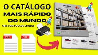 FAZER UM CATÁLOGO EM PDF 2024 RÁPIDO EM 7 MINUTOS como fazer um catalogo PDF [upl. by Ardnwahs]