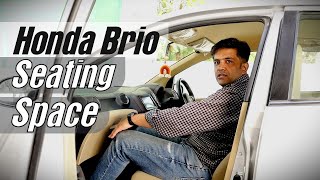 Honda Brio Seating Space [upl. by Ofelia]