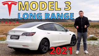 Er den stadig ELBILERNES KONGE 2021 Tesla Model 3 Long Range TEST [upl. by Miahc]