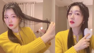 How to thin out thick hair ✂️ [upl. by Werdnael21]