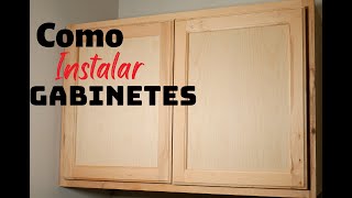 Como Instalar Gabinetes Pared Facil Simple [upl. by Ecnadnac]