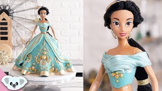 PRINCESS JASMINE CAKE  Doll Cake  Aladdin  Cake Art  Koalipops [upl. by Schechinger838]