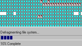 Defragmenting Hard Disk in Windows 98 SE [upl. by Aden]