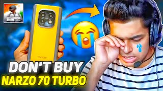 DONT BUY 😡 REALME NARZO 70 TURBO FOR PUBG BGMI 😱 MUST WATCH BEFORE BUYING  REALME NARZO 70 TURBO [upl. by Lluj]