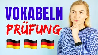 Die wichtigsten Wörter auf Deutsch von A1  B2 │Thema PRÜFUNG [upl. by Lleoj]