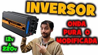 INVERSOR O CONVERTIDOR de 12V A 220V  ONDA PURA U ONDA MODIFICADA 73 [upl. by Riba]