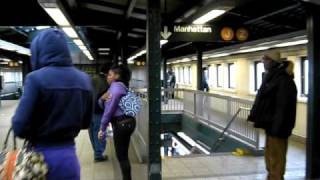 Transferring From The Canarsie Line to Jamaica Line at Broadway Junction [upl. by Alaunnoif]