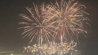 FIREWORKS 🎆  UMBRELLA BEACH ☂️  Fujairah subscribe reels shorts short [upl. by Nakada]