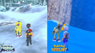 Shiny Sneasler Comparison  Pokémon Scarlet amp Violet vs Legends Arceus [upl. by Einafit]