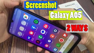 SAMSUNG GALAXY A05 2 WAYS TO TAKE SCREENSHOTS [upl. by Rinaldo264]