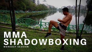 15 Minute KILLER MMA Shadowboxing Workout [upl. by Nnaycnan]