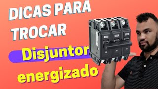 Dicas rápidas de como fazer a troca de um disjuntor energizado shorts [upl. by Tihom]