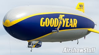 Goodyear Blimp Demonstration  EAA AirVenture Oshkosh 2021 [upl. by Flatto]