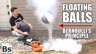 Floating Balls  Bernoullis Principle Visualized [upl. by Hendrik46]