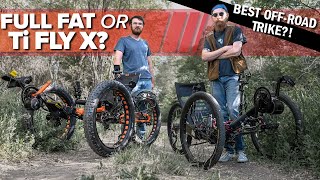 BEST OFFROADING TRIKE Ti FLY X VS ICE Full Fat  2020 Trike Comparison  Utah Trikes Review [upl. by Conrado398]