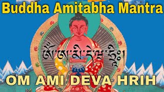 Buddha Amitabha Mantra to Reborn in The Pure Land  Tibetan Om A Mi De Wa Hrih mantra tibet [upl. by Ecaroh]