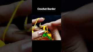 crochet border Vaishalis crochet Crochet doily [upl. by Paviour]