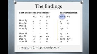 Biblical Greek The Third Declension [upl. by Mose]