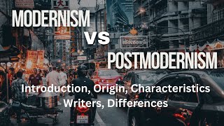 Modernism and Postmodernism in Literature Characteristics BS English [upl. by Nashom]