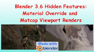 Blender 36 Hidden Features Material Override and Matcap Viewport Renders [upl. by Justinn]