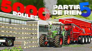 5000 poules et des MILLIONS DOEUFS   Partir De Rien Saison 5 28  Farming Simulator 22 [upl. by Notaek]