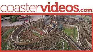 Wicker Man Wooden Coaster  Alton Towers England from GCI Great Coasters International [upl. by Drofkcor]