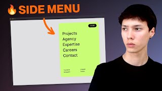 Rebuild an Awwwards Side Menu with Framer Motion and Nextjs [upl. by Yelkcub]