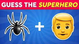 Guess the Superhero by Emoji 🕷🦸 Marvel amp DC Superheroes Emoji Quiz  Panda Quiz [upl. by Novets]