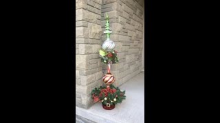 Christmas Ornament Topiary Tree by Artsy Crafter [upl. by Rosario707]