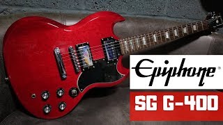 Epiphone SG G400 Cherry Red Review [upl. by Ahkihs434]