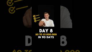 Day 8 of my challenge from zero to 1 million dollars in 90 days [upl. by Yahska]