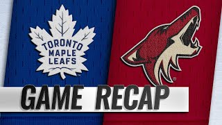 Galchenyuk Archibald lead Coyotes past Leafs 20 [upl. by Irmo854]