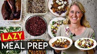 LAZY PLANTBASED MEAL PREP HACKS FOR A WEEK What I Eat in a Day [upl. by Dicky]