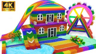 DIY  Build a beautiful VILLA with magnetic balls 🏡🏡 [upl. by Gabriela]