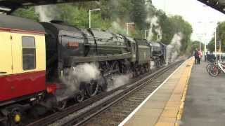 34046 Braunton 60163 Tornado and 70000 Britannia  Southall to Ropley  221013 [upl. by Feola]