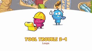 Puzzles Level 21  CodeSpark Academy learn Loops in Tool Trouble  Gameplay Tutorials [upl. by Anirahc382]