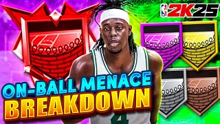 OnBall Menace Badge Breakdown What tier do you need this badge on your Lock Build in NBA 2K25 [upl. by Dorkus]