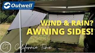 Outwell Camper Fallcrest Awning Sides and Hillcrest Tarp UNPACK and REVIEW [upl. by Tyler191]